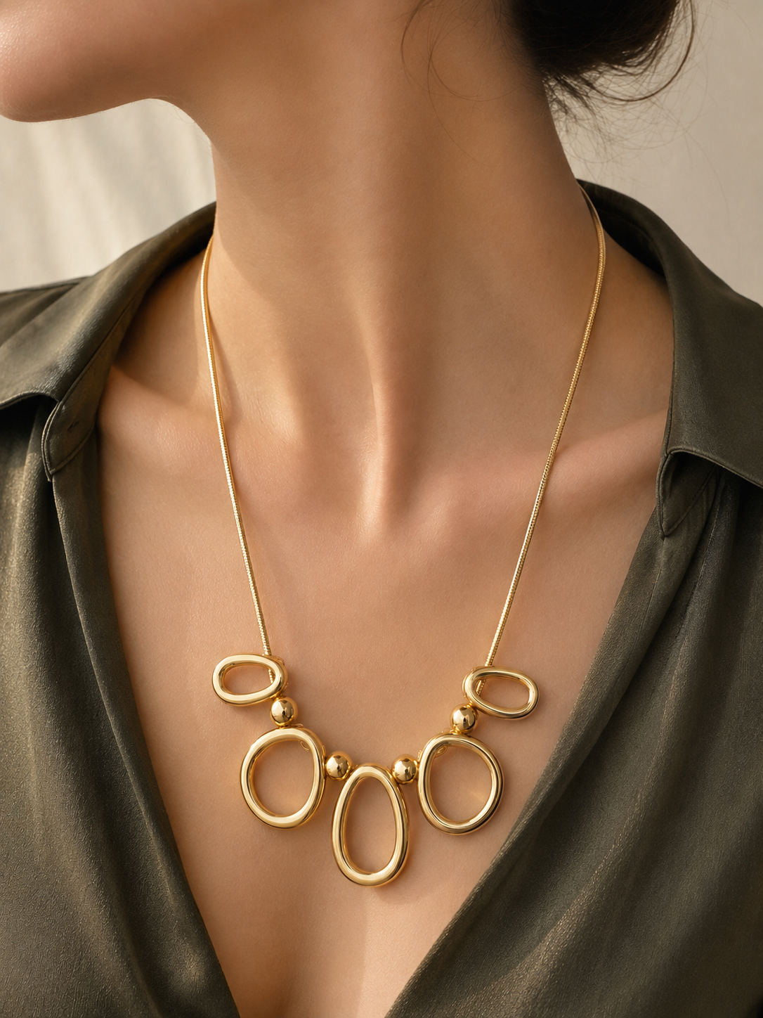 Golden Orbit Necklace