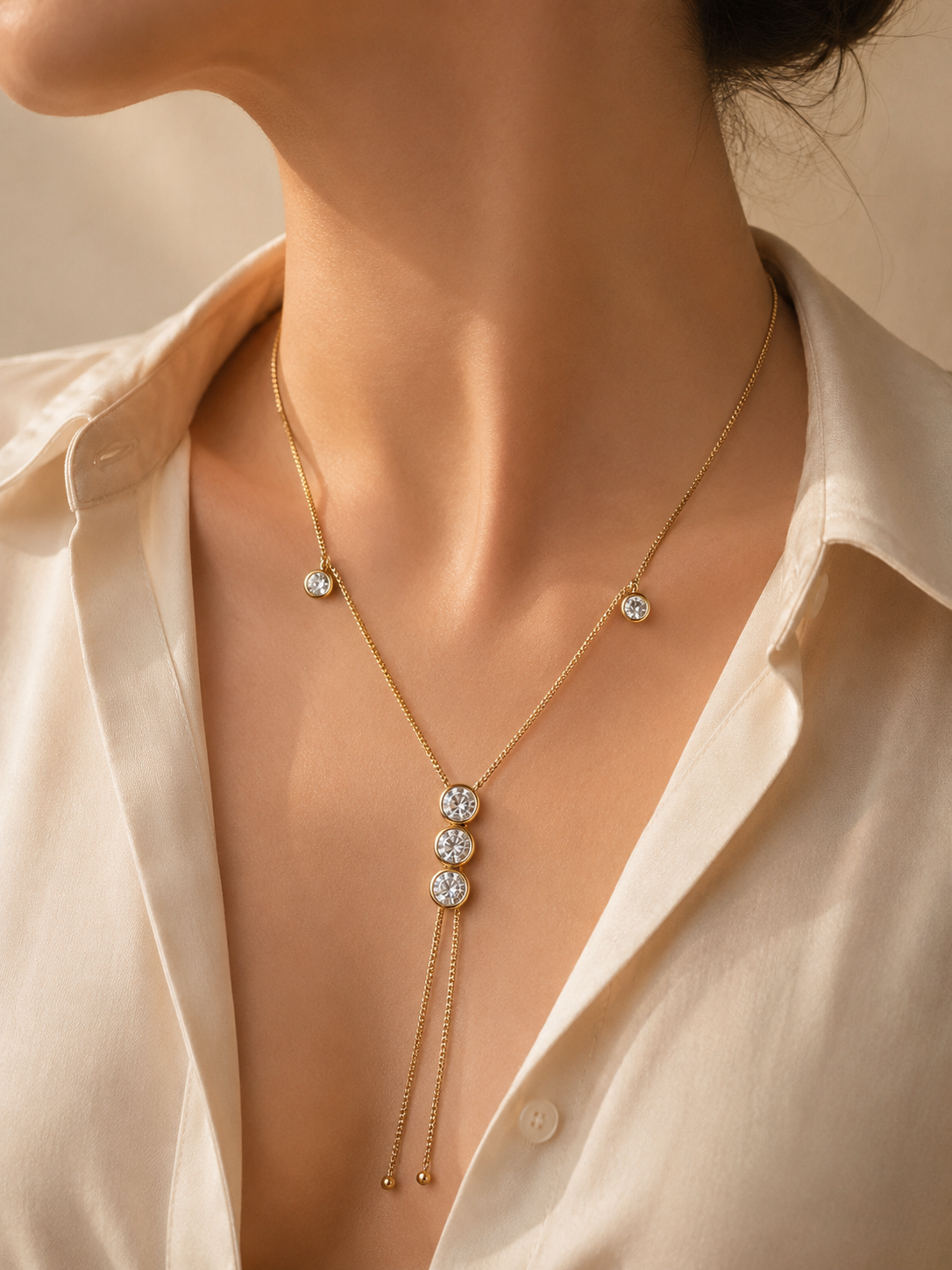 Crystal Drop Necklace