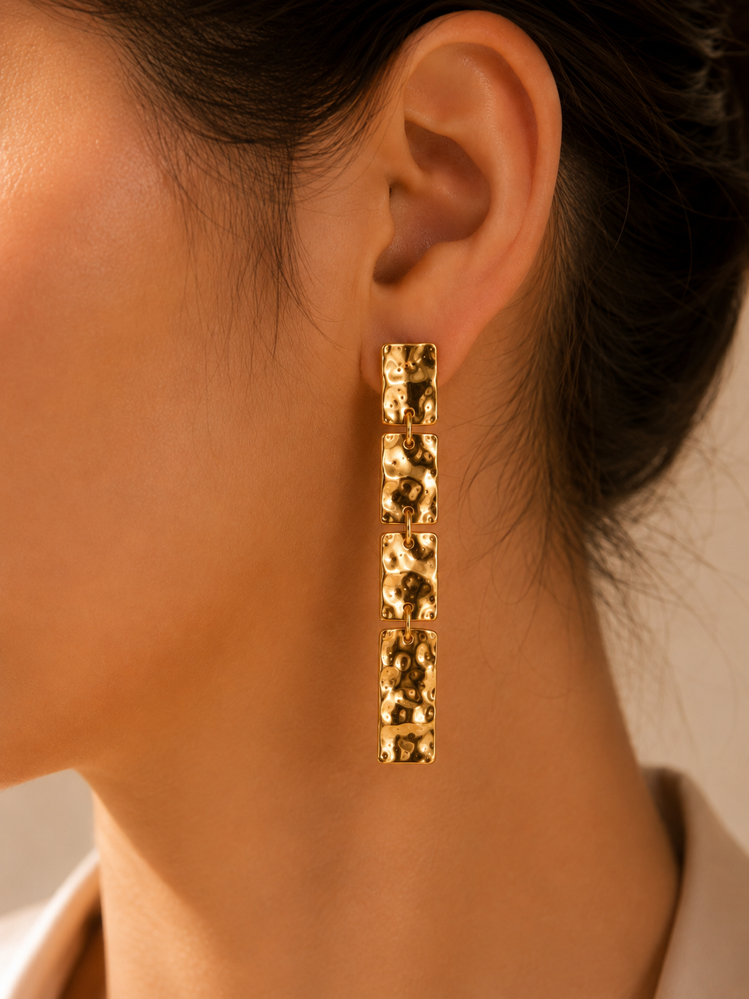 Golden Cascade Earrings