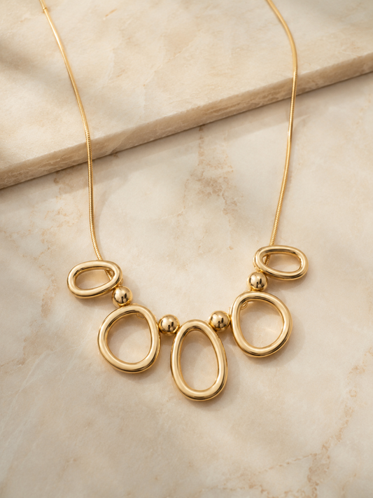 Golden Orbit Necklace