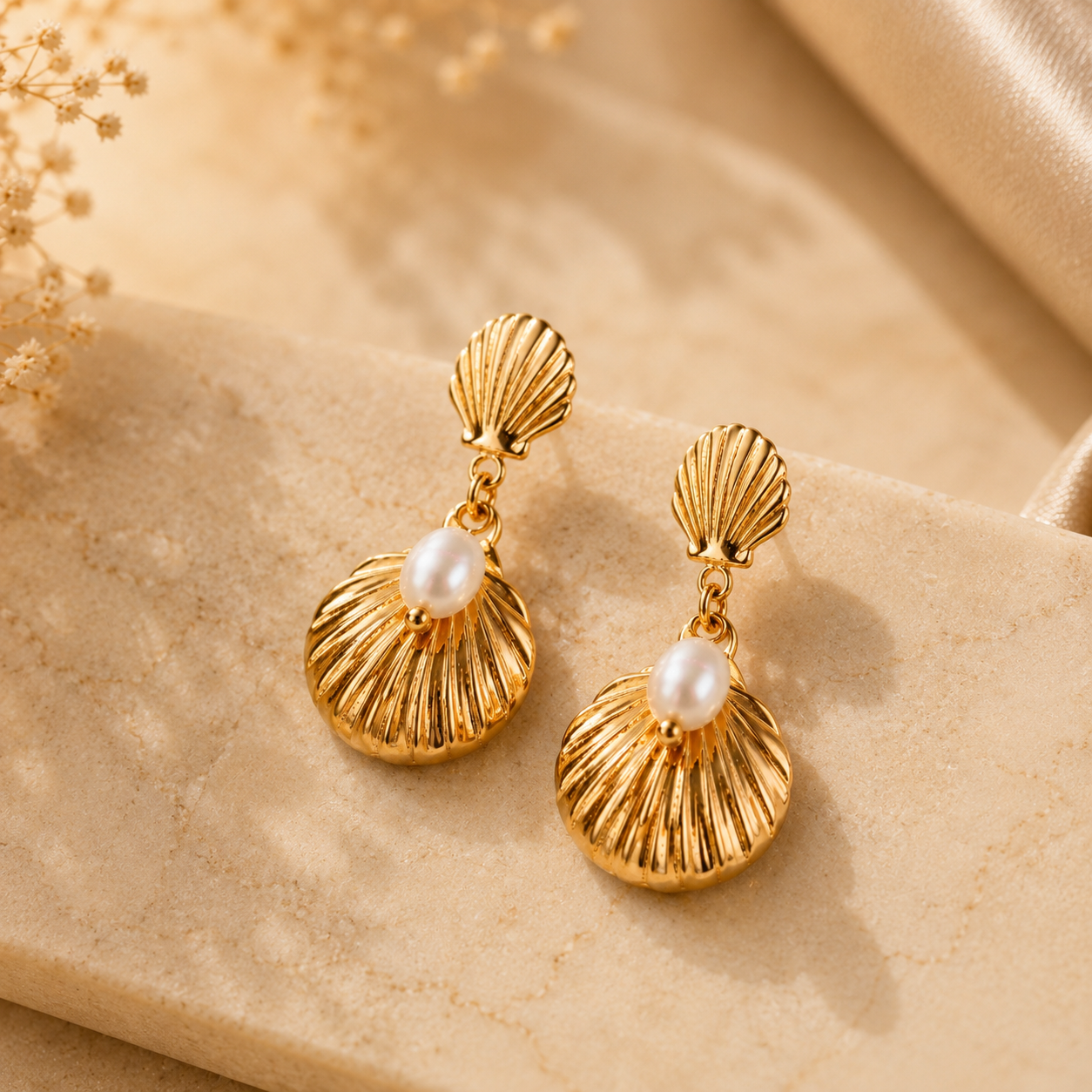 Ocean Pearl Earrings