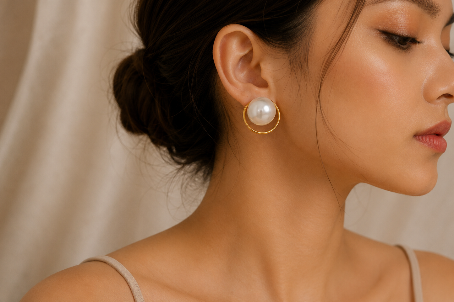 Pearl Halo Earrings